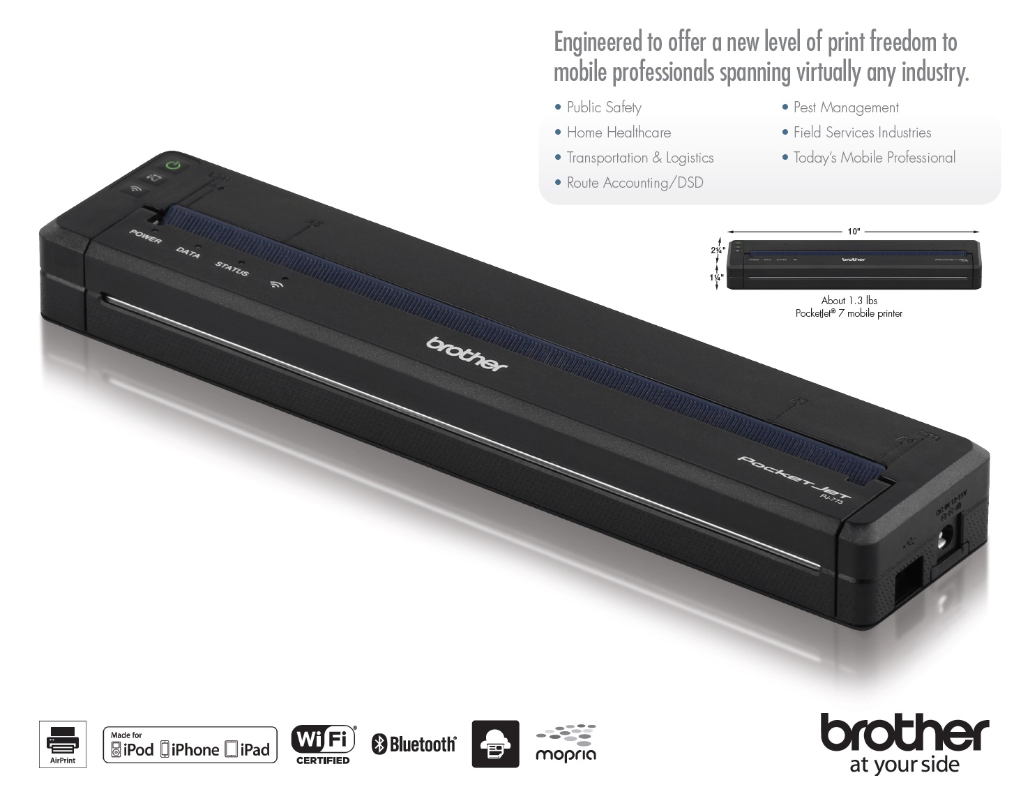 Brother Pocketjet 7 Mobile Printer | M Rugged Mobile