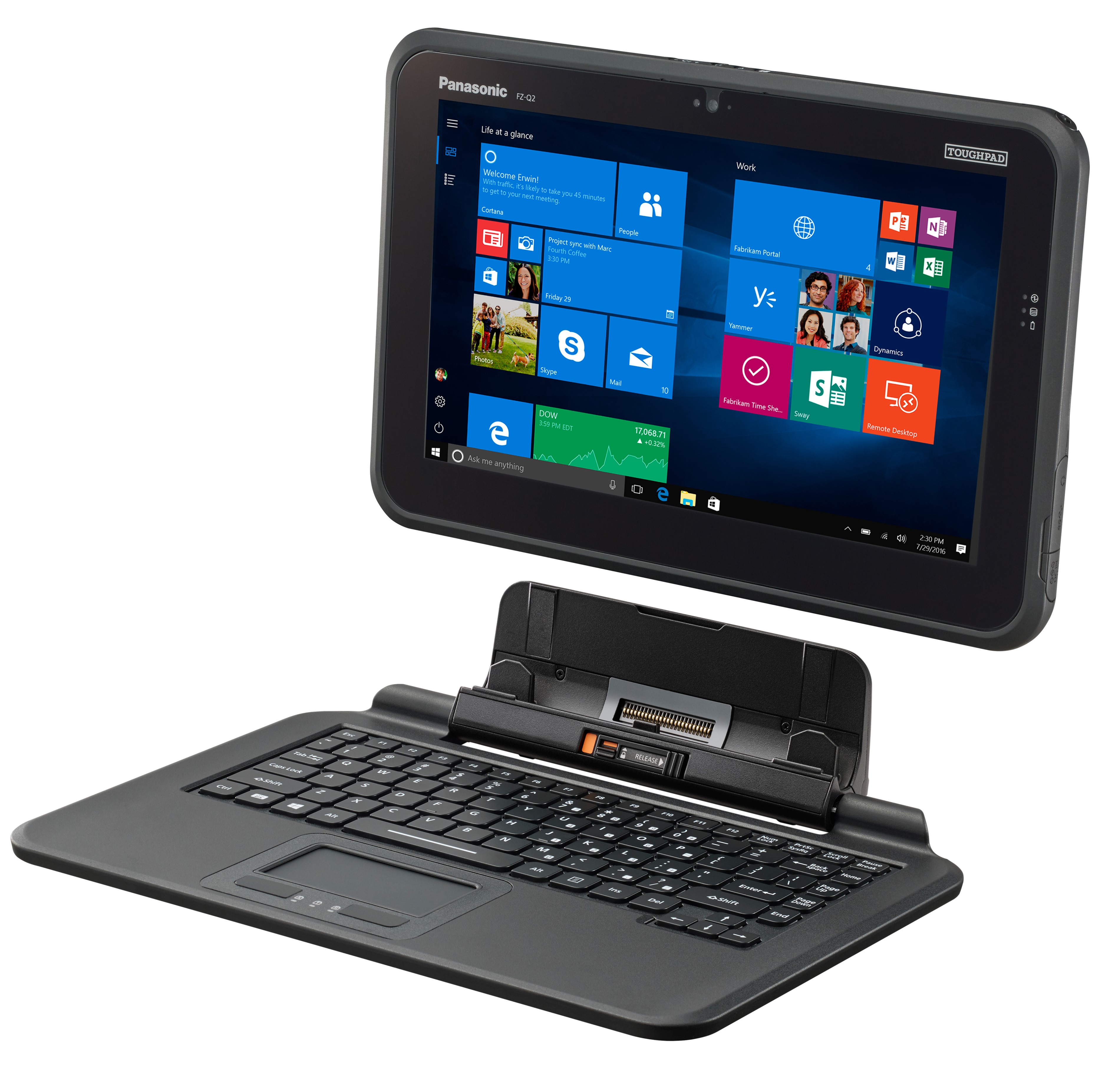 Panasonic Toughpad FZ-Q2 Semi Rugged 12.5" Windows 2 in 1 Table